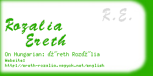 rozalia ereth business card